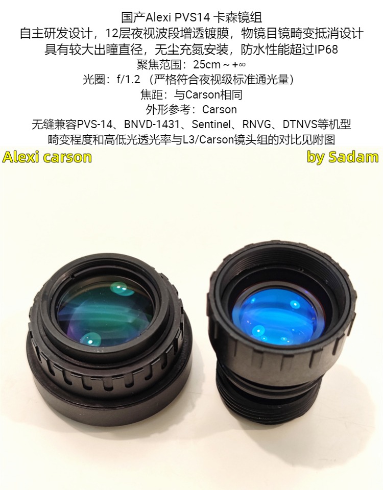 カーソンレンズと接眼レンズの画像,中国製,pvs14 - AliExpress