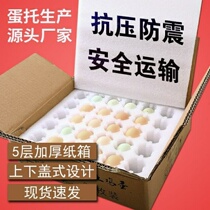 Earth egg anti-drop transport box packaging box 100 pack storage box 30 60 shock-proof foam box packaging