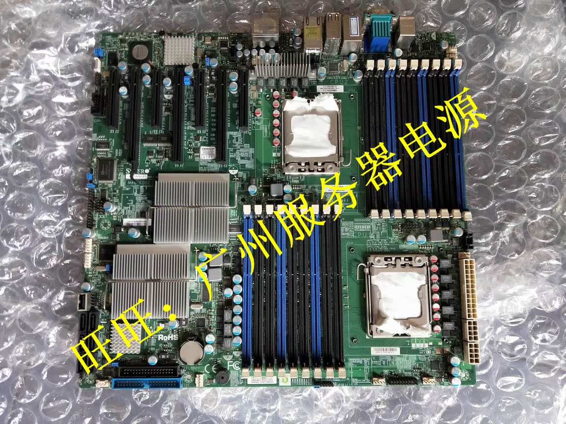 Original Loaded Ultra X8DAH F. Two-way 1366-pin server motherboard supports GPU cards