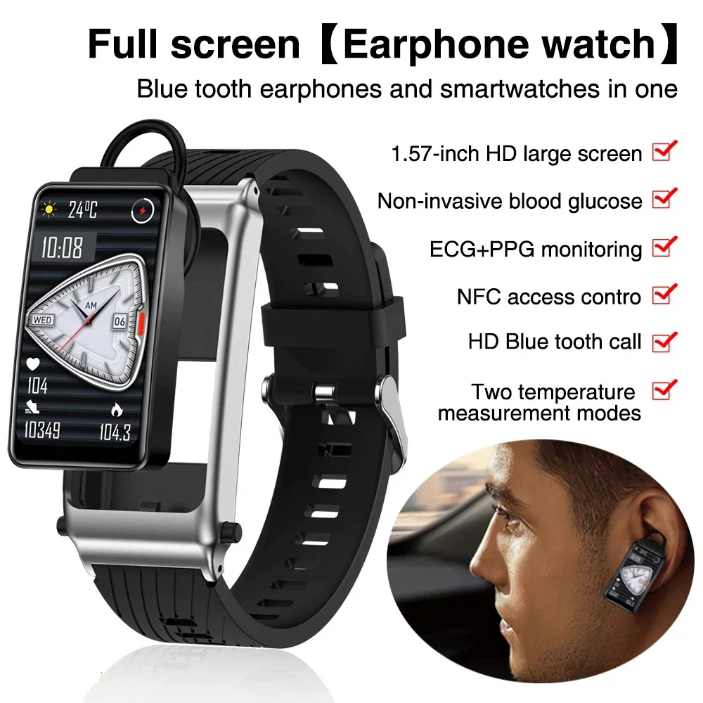 [Наушники Smart Watch Bluetooth headset вызов NFC наушники]