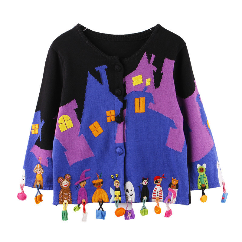 2023 Early Spring Knitted Cardigan Heavy Craft Sweater Halloween Haunted House Elf Handmade Vintage Style Coat Knitwear 2023 Early Spring Knitted Cardigan Heavy Craft Sweater Halloween Haunted House Elf Handmade Vintage Style Coat Knitwear