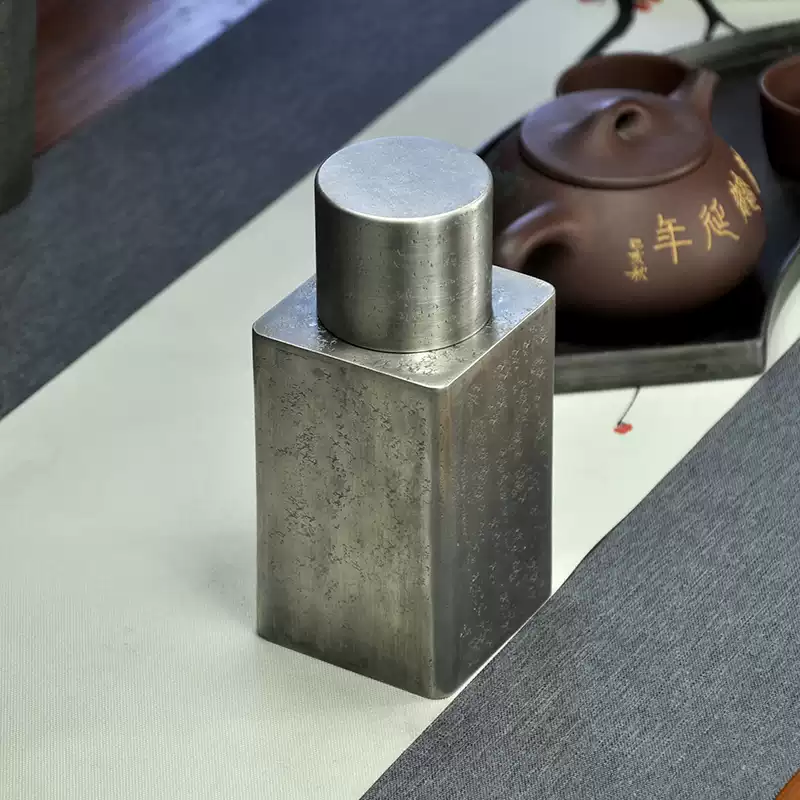 六角 茶器 債聚點造 古錫製 茶芯壺 煎茶道具 錫製