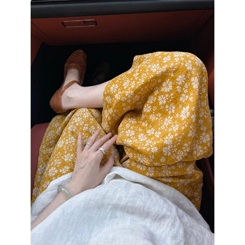 Korean-Style Floral Pajama Pants for Women, Summer New Comfortable Loungewear Pants That Can Be Worn Outside for Walking Korean-Style Floral Pajama Pants for Women, Summer New Comfortable Loungewear Pants That Can Be Worn Outside for Walking