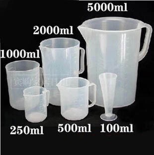 Plastic measuring cup with scale 100ml250ml500ml1000ml2000ml5000ml baking measuring cup