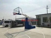  Stadium equipment Indoor high-end electric manual hydraulic standard lifting basketball rack Adult mobile basketball rack