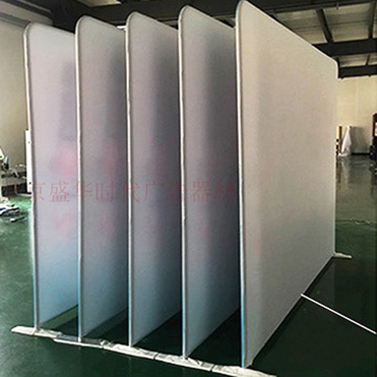 Fast Curtain Show Aluminum Alloy Pull Web Exhibition Shelf Advertising Frame Sign To Wall Exhibition Event Background Cloth Quick Exhibition Liscreen Signature Wall