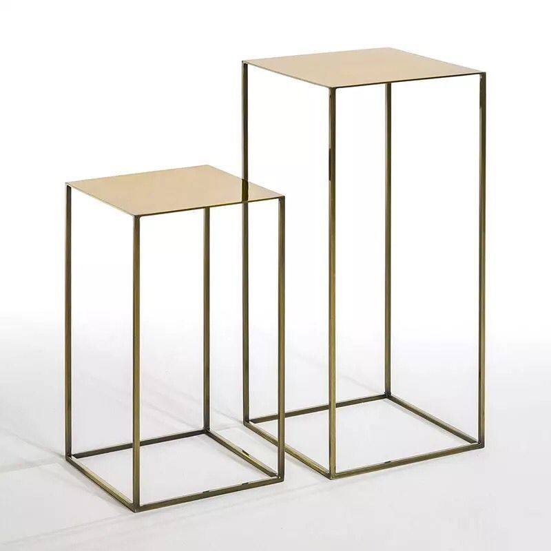 Nordic Wind Light Extravagant Creative Sofa Next To Shelf Living-room Show Shelf Simple Flower Shelf Iron Art Bedroom Decorative Shelf