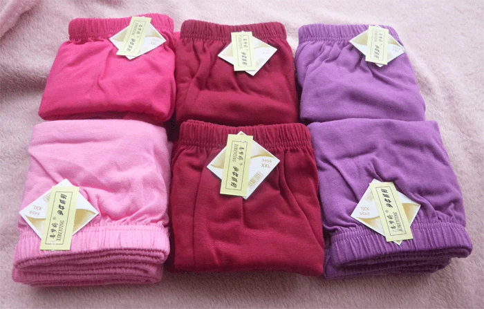 Quần lót nữ cạp cao 8898 quần short cotton xác ướp quần short trung niên màu tối