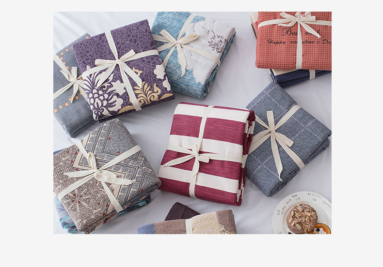 100% cotton dày bông chà nhám đơn mảnh đơn nữ đôi 1,5m / 1,8m2.0 giường mùa thu và mùa đông ga giường thun lạnh hàn quốc