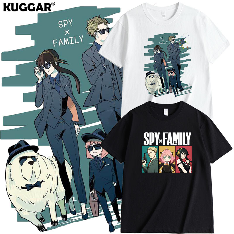 Spy X Family Style T-Shirt Short Sleeve Cartoon Versatile Merchandise Clothing Tops Kids Boys Aniyaer