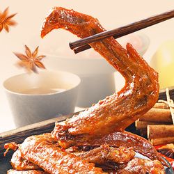 【共25包】盐津铺子官旗店香卤鸭翅混合味