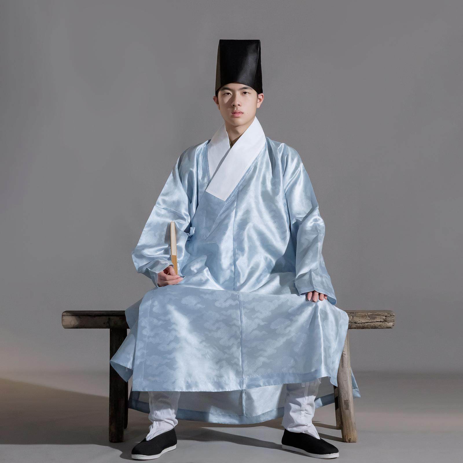 夏日清凉 淮边筱竹横卧领窄袖直裰,穿出古风魅力🌿-汉服-淘宝好物网
