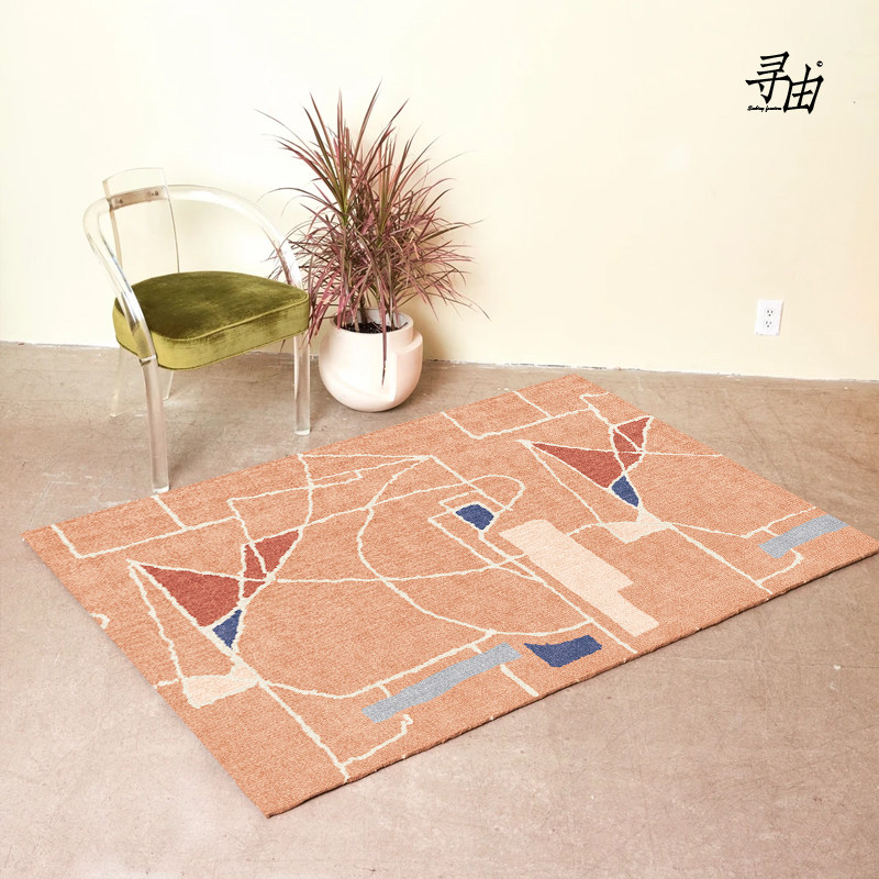 Looking for Moroccan ethnic style carpet living room bedroom coffee table blanket modern minimalist bedroom home ins style Nordic