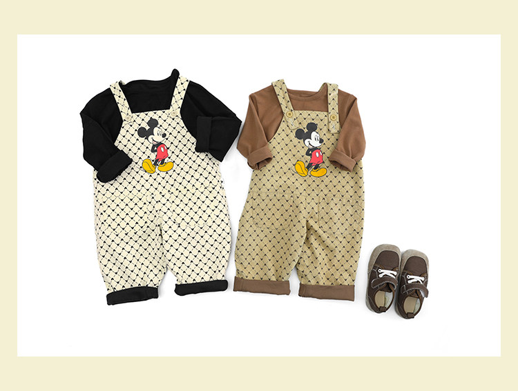 Дисней, детский ретро износостойкий комбинезон, повседневные брюки, штаны, Дисней Микки Маус, в корейском стиле yoehyaul/幼悠 
