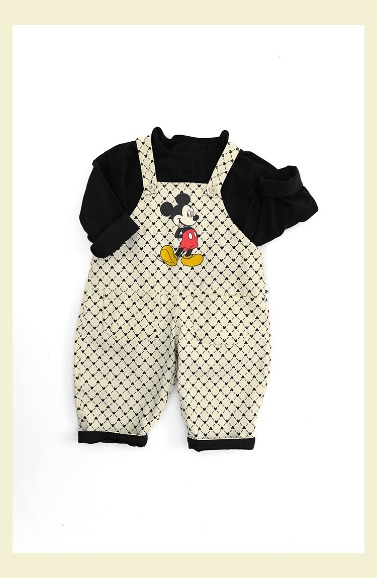 Дисней, детский ретро износостойкий комбинезон, повседневные брюки, штаны, Дисней Микки Маус, в корейском стиле yoehyaul/幼悠 