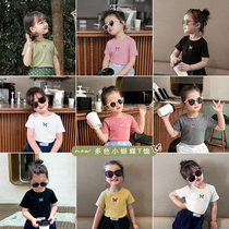 Young Yo-yo Girl Cartoon T-shirt Child Foreign Air Printed Beating Undershirt Slim Summer New Baby Loose Short Sleeve Blouse
