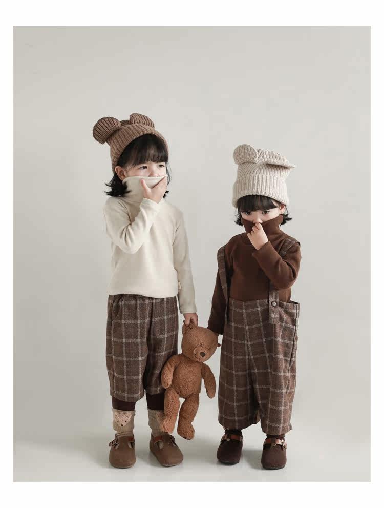 Детский осенний комбинезон, штаны, ретро комплект, бретели, в британском стиле, стиль     