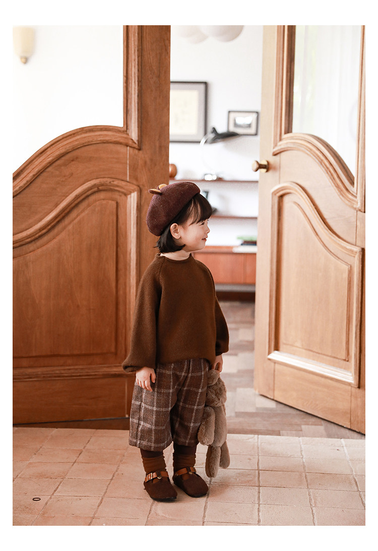 Детский осенний комбинезон, штаны, ретро комплект, бретели, в британском стиле, стиль     