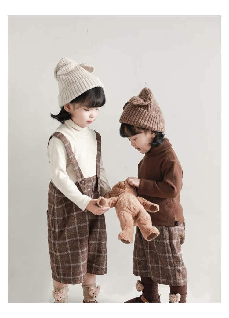 Детский осенний комбинезон, штаны, ретро комплект, бретели, в британском стиле, стиль     