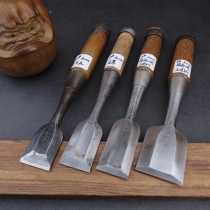 Japanese second-hand chisel old stock mortise and tenon chisel flat chisel multi-functional multi-purpose chasing into heavy chisel knocking chisel to be chiseled shovel