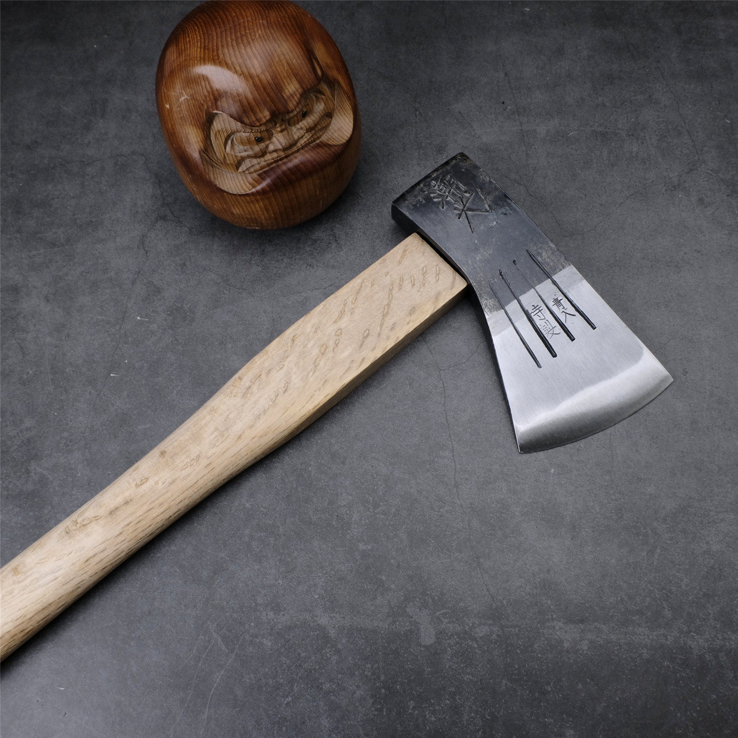 Japan Tide Sky Steel Golden Horse Hatchet Steel Small Hand Axe Woodwork Woodcutting wood Firewood Outdoor Axe for Green Paper Steel