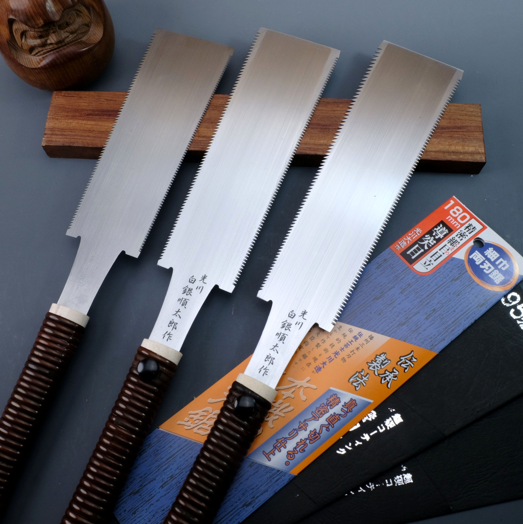 Japanese Mitsukawa Shuntaro double-edged saw Thin-edged small-toothed hand saw Cross cut Longitudinal cut shunkai mortise saw can be cut