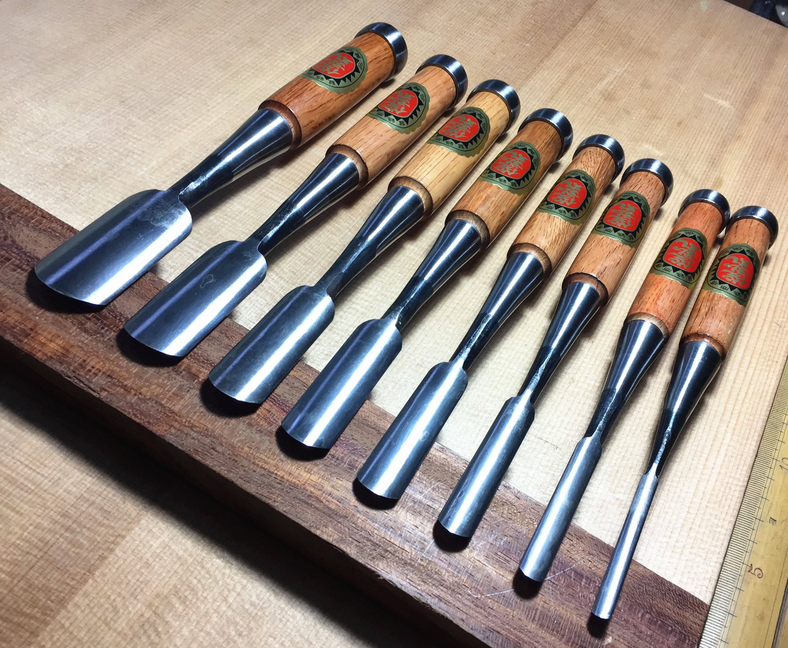 Japanese Toshihiro Maru Outer Maru Chisel Carpentry Round Chisel Half Circle Arc Carving Knife Wood Carving Chisel Anlai White Paper Steel