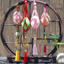 Summer Dragon Boat Festival Egg pocket finished kindergarten hand woven colorful rope Childrens Halter Neck egg Bag net set