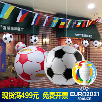 2021 Russian World Cup Football Bar Decorated Football KTV Mall Hotel Inflatable Football Hanging