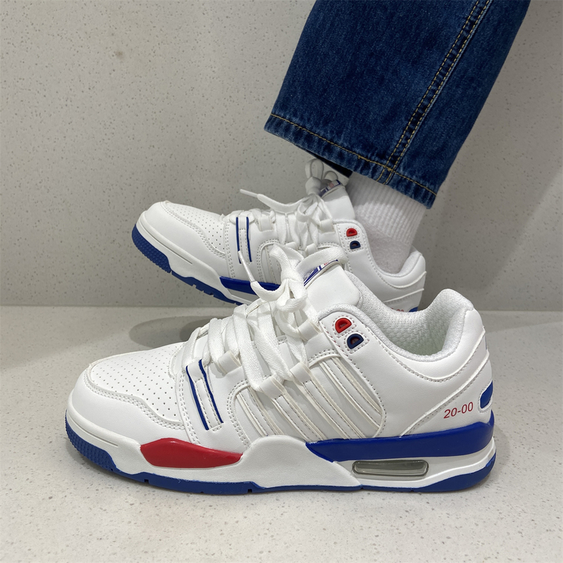 Chic Men's and Women's Feather Tennis Air-Cushion Sneakers, Spring and Summer Fleece-Lined Student Versatile White Shoes, Training Running Shoes, Trendy Chic Men's and Women's Feather Tennis Air-Cushion Sneakers, Spring and Summer Fleece-Lined Student Versatile White Shoes, Training Running Shoes, Trendy