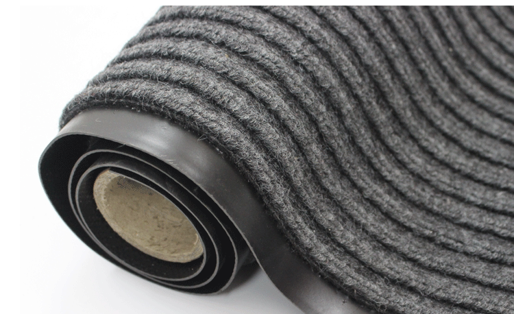 Nhập Mall Hành Lang Đôi Sọc Mã Hóa Rãnh Hiệu Quả Loại Bỏ Bụi Thảm Không trơn trượt Mat Mat PVC Composite Mat giá thảm lót sàn
