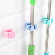 Punch-free mop pylons mop hooks broom pylons card holders racks mop clips toilets bathrooms sticky hooks