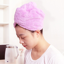 Coral - wool dry hair dry hair hair hair hair hair towel wipe long hair drying towel quick dry bath cap