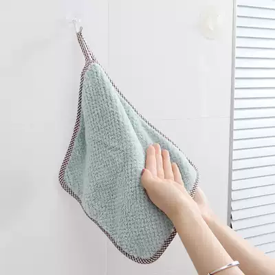 Dishwashing cloth thickened absorbent rag, non-oily, non-lint cleaning cloth, kitchen dishwashing towel, bowl towel, hand towel