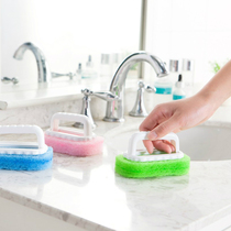 Colorful with handle cleaning brush kitchen decontamination Baijie cotton brush multifunctional household cleaning sponge brush 3 sets