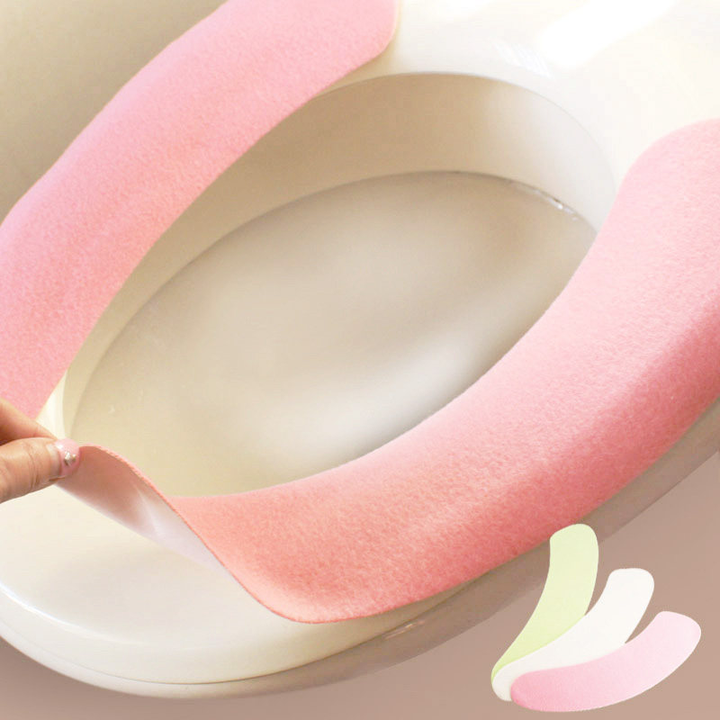 Revitalized Adhesive Toilet Cushion Multi-Pair Dress Color Washable Sat Toilet Cushion Universal Waterproof Toilet Stick Toilet Mat