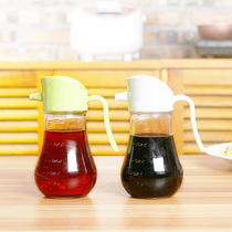 Portable glass oil pot liquid condiment storage bottle with scale controllable glass oil pot 250ml