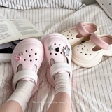 Летние тапочки в стиле Crocs на платформе, пляжные мюли, женские тапочки, увеличивают рост, подходят для носки на улице, коллекция 2025 года, пляжный стиль, можно носить двумя способами