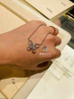 Japan direct purchase GRAFF platinum diamond butterfly phantom large necklace Japanese and Korean style women's jewelry