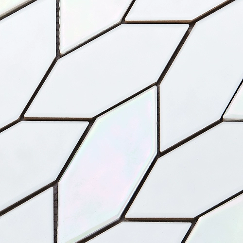 Белый фантомный шкала рыб Большой шестигранный мозаичный мозаичный мозаичный