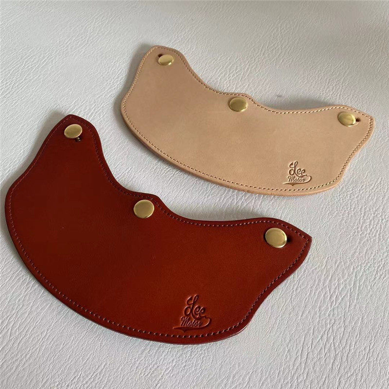 Spot Retro Locomotive Safety Helmet Genuine Leather Peak 3 4 and half armor Three points by buckle sunscreen Shading Cow Leather Hat Tongue