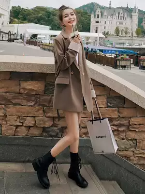 Lecea Alice fried street blazer women 2021 autumn new design sense niche loose slim suit