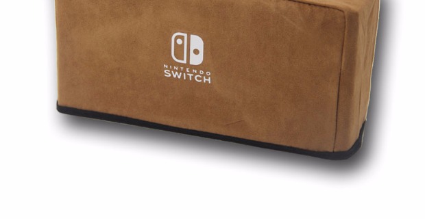 Nintendo Nintendo Switch NS máy chủ lưu trữ cơ sở bìa da lộn bụi xử lý trò chơi mui xe - PS kết hợp dây sạc type c