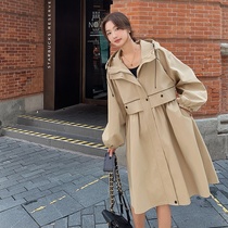 Large size fat maternity coat spring and autumn outer wear 2024 new maternity wear spring mid-length zipper cardigan windbreaker for women