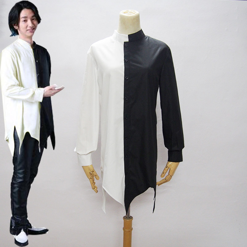 Derekiah shirt earthly body clothes in the same shirt black and white Tegaccosplay Tevapoaki jacket jacket
