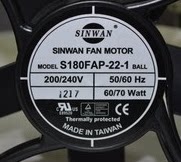 Original SINWAN Xinwan S180FAP-22-1 S180FAP-38-1-2 cooling fan ventilator