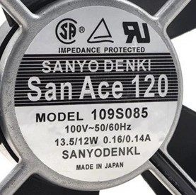 Oriental ORIX MU1225S-11 100V 12025 12CM aluminum frame AC cabinet fan 109s085