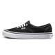 [Mặt trước] Vans Authentic đôi giày vải thấp cổ điển màu đen và trắng