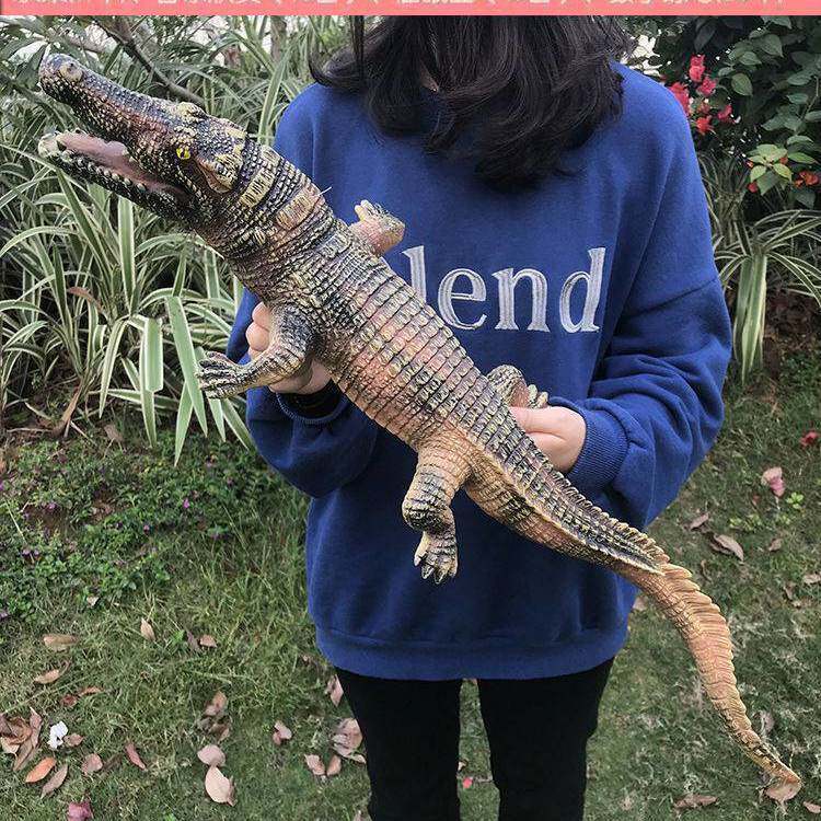 товар из китая 超大号鳄鱼玩具软胶软皮尼罗鳄仿真动物模型认知玩具男礼物7岁8岁 Hikohiro