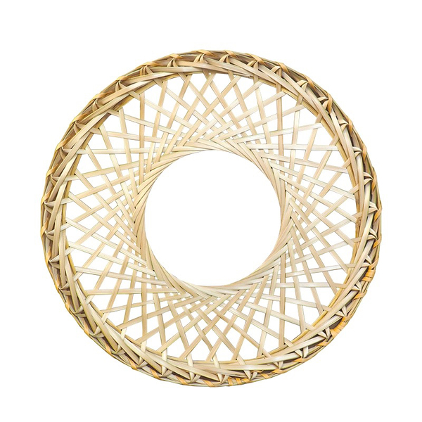 Bamboo Woven Round Hat, a High-Quality Prop for Traditional Chinese Martial Arts Photography and Dance, Can Be Used as a Background Wall Decoration